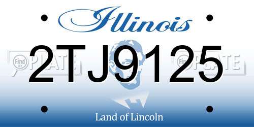 2TJ9125 Illinois License Plate