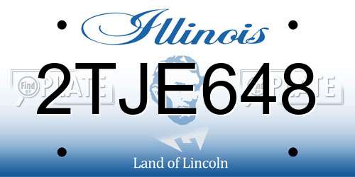 2TJE648 Illinois License Plate
