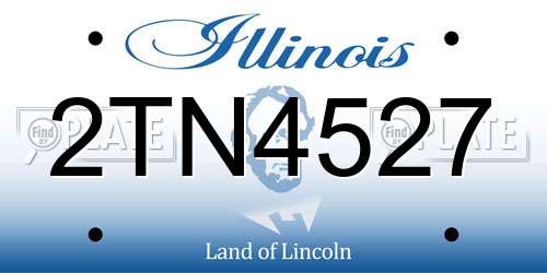 2TN4527 Illinois License Plate