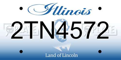 2TN4572 Illinois License Plate