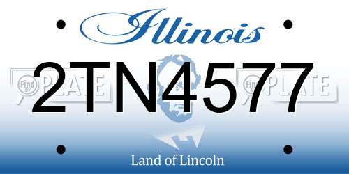 2TN4577 Illinois License Plate
