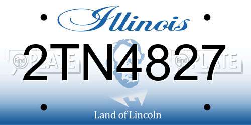 2TN4827 Illinois License Plate