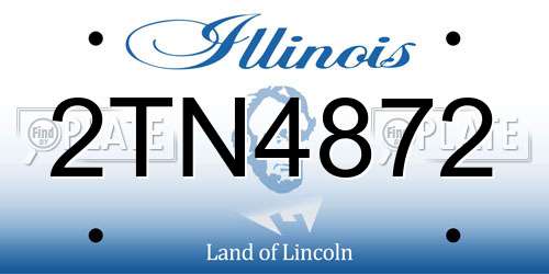 2TN4872 Illinois License Plate