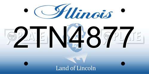 2TN4877 Illinois License Plate
