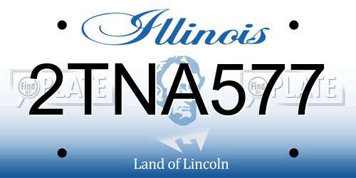 2TNA577 Illinois License Plate