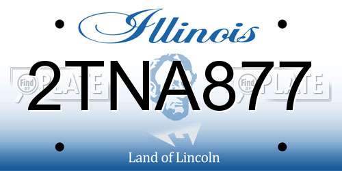 2TNA877 Illinois License Plate