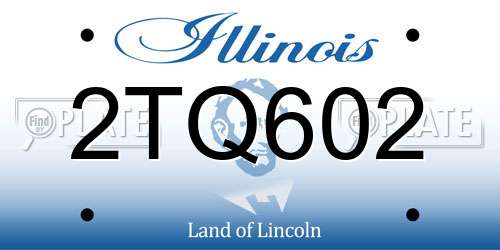 2TQ602 Illinois License Plate