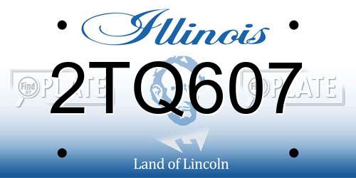 2TQ607 Illinois License Plate