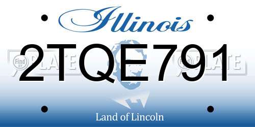 2TQE791 Illinois License Plate