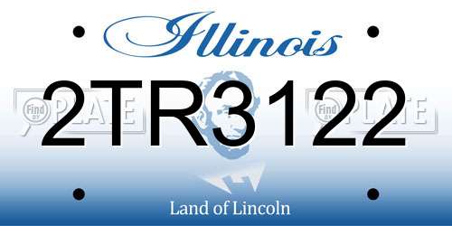 2TR3122 Illinois License Plate