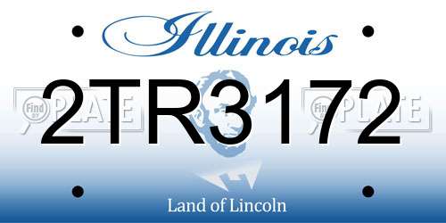 2TR3172 Illinois License Plate