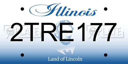 2TRE177 Illinois License Plate
