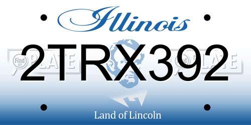 2TRX392 Illinois License Plate