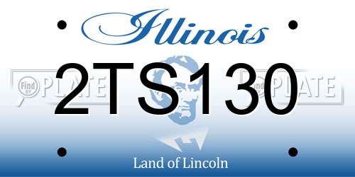 2TS130 Illinois License Plate