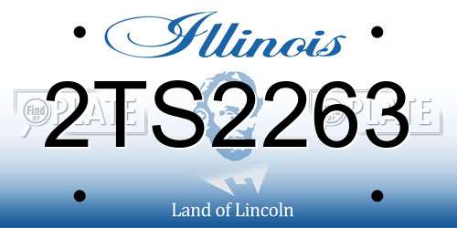2TS2263 Illinois License Plate