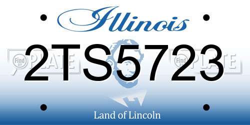 2TS5723 Illinois License Plate