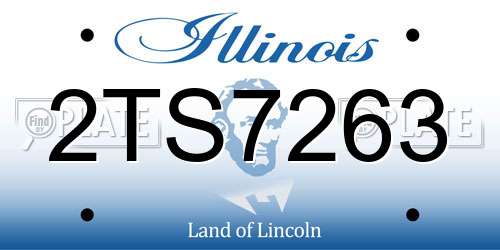 2TS7263 Illinois License Plate
