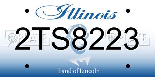 2TS8223 Illinois License Plate