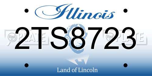 2TS8723 Illinois License Plate