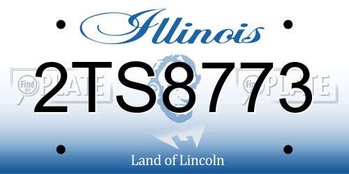 2TS8773 Illinois License Plate