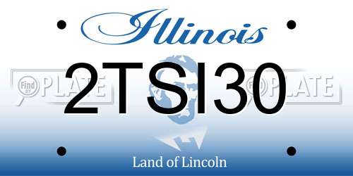 2TSI30 Illinois License Plate