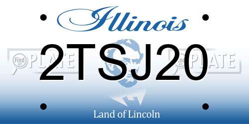 2TSJ20 Illinois License Plate