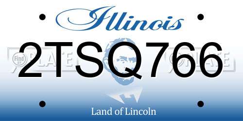 2TSQ766 Illinois License Plate