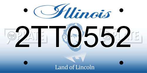 2TT0552 Illinois License Plate