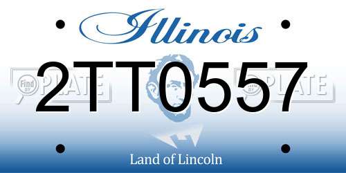 2TT0557 Illinois License Plate