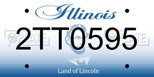 2TT0595 Illinois License Plate