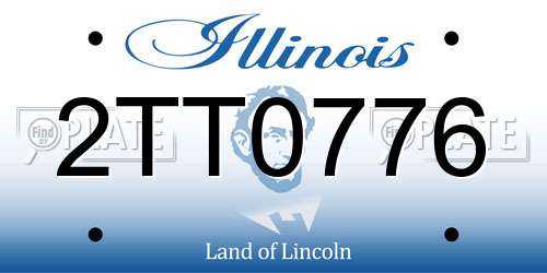 2TT0776 Illinois License Plate
