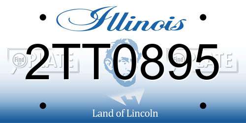 2TT0895 Illinois License Plate