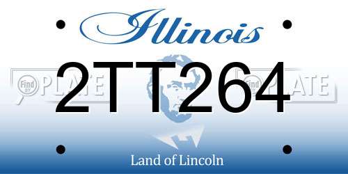 2TT264 Illinois License Plate