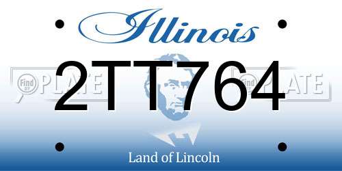 2TT764 Illinois License Plate