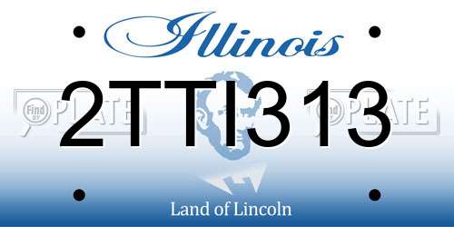 2TTI313 Illinois License Plate