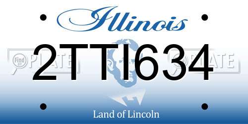 2TTI634 Illinois License Plate