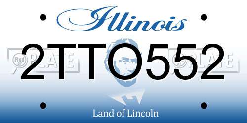 2TTO552 Illinois License Plate