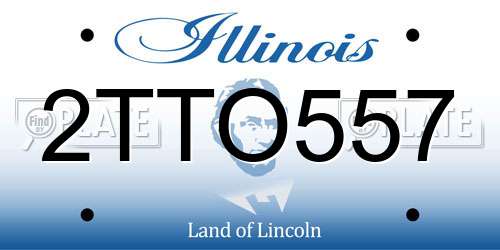 2TTO557 Illinois License Plate