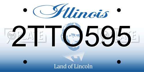 2TTO595 Illinois License Plate