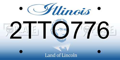2TTO776 Illinois License Plate