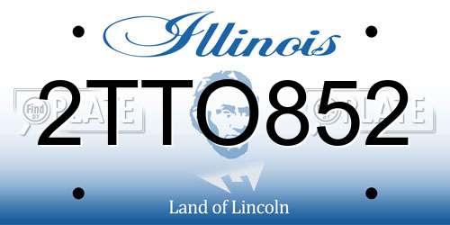 2TTO852 Illinois License Plate
