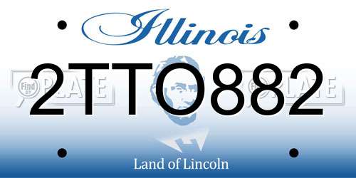 2TTO882 Illinois License Plate