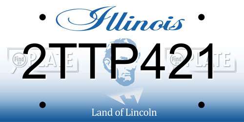 2TTP421 Illinois License Plate