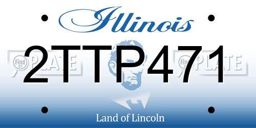 2TTP471 Illinois License Plate