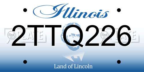 2TTQ226 Illinois License Plate
