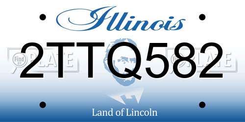 2TTQ582 Illinois License Plate