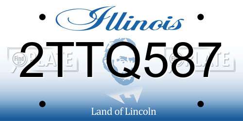 2TTQ587 Illinois License Plate