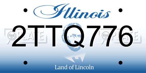2TTQ776 Illinois License Plate