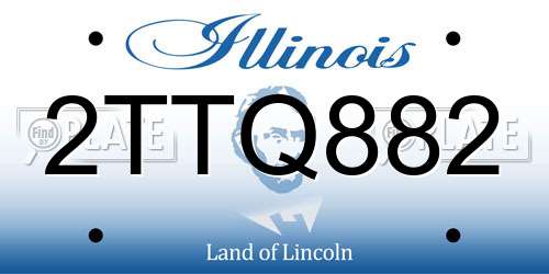 2TTQ882 Illinois License Plate