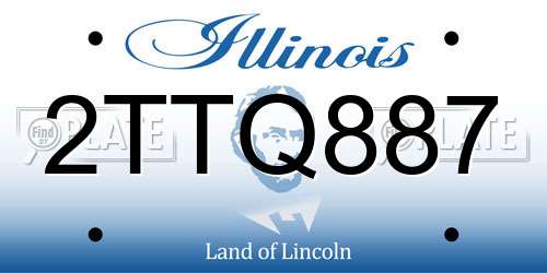 2TTQ887 Illinois License Plate